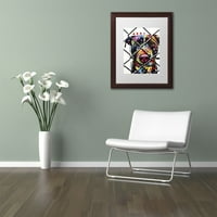 Трговска марка ликовна уметност Изберете посвојување платно уметност од Дин Русо, бел мат, дрвена рамка