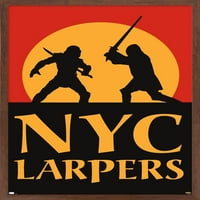 Марвел Хоки-Њујорк Ларперс Ѕид Постер, 14.725 22.375 Врамени