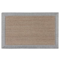 Брукстон нежен чекор декоративен модерен текстуриран акцент килим, сив, 20 x31