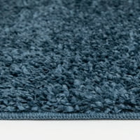 Loomaknoti karleigh ahkeleshah 8 '10' сина цврста затворена површина килим