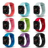 За Apple Watch Меки Силиконски Заменски Ленти , Нараквица Со Двојно Заклучување За Iwatch Apple Watch Серија 1 2 3 4 5 6 7 8