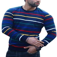 Блуза Со Пруги Со Грло Од Хаити Редовно Вклопување Пуловер Со Тркалезно Полите Празнични Карирани Маици Со Долги Ракави Боја
