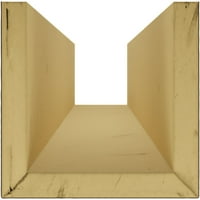 Ekena Millwork 6 W 10 H 24'l 3-страничен песок од мијалник Ендуратан Фау Вуд тавански зрак, Премиум Хикорија