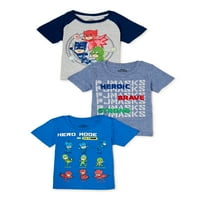 Мултипак за маици за маици и машко момче, 3-пакувања, големини 12м-5Т