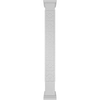Ekena Millwork 8 W 10'H Craftsman Classic Square Non-Tapered Coroluck Fretwork Column W Tuscan Capital & Tuscan Base