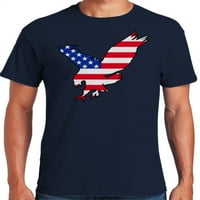 Графичка Америка 4-ти јули Ден на независност на Американската маичка за мажи во орел