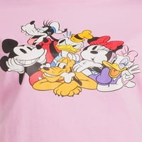 Исечена графичка маица на Мики и пријатели Јуниорс со кратки ракави