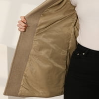 Единствени поволни цени, женски измешан лапел со долг ракав со долги палто со долги ракави