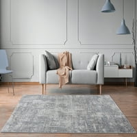 Обединети ткајачи на Америка модерна, транзициска апстрактна област килим, 5,25 '7,17'