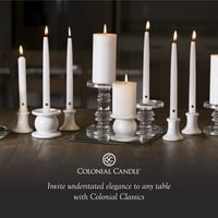 Колонијална свеќа што не е издвоена свеќа - црна - Дриплет - HR Burn of 12