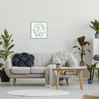 Stuple Industries ве сакаат романтична двојка ботаничка растителна графичка уметност сива врамена уметничка печатена wallидна