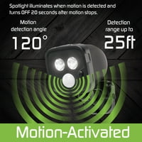 Energizer Motion-активиран безжичен LED Spotlight, управувана со батерии, 38420